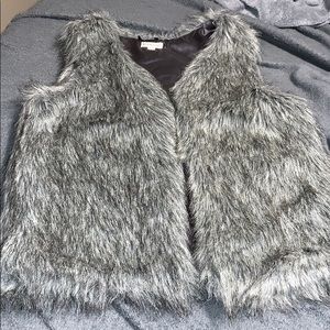 Faux fur vest